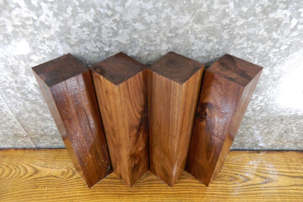 4- Rustic Black Walnut Kiln Dried 4x4/Turning Blocks/Blanks 9386