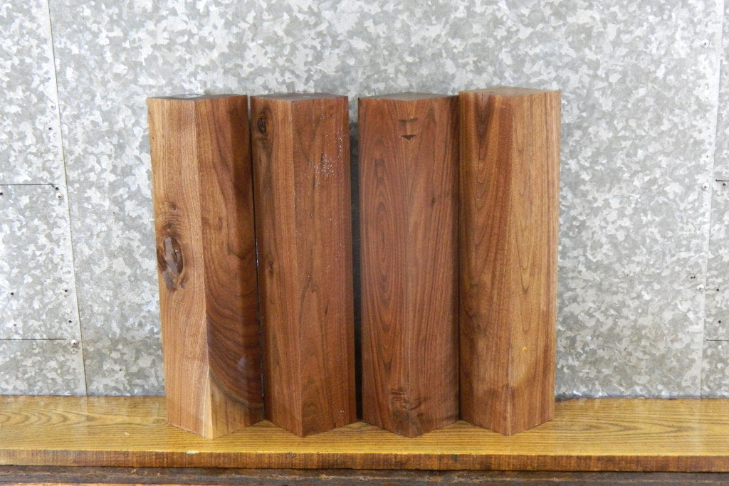 4- Kiln Dried Reclaimed Black Walnut 4x4 Turning Block/Table Legs 9404
