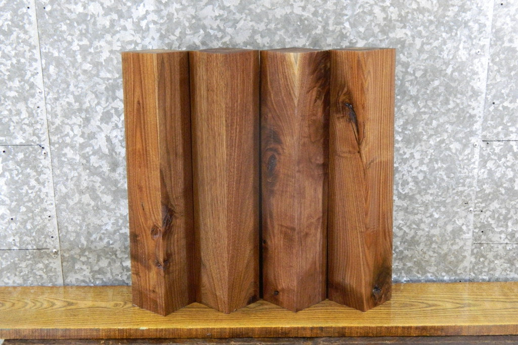 4- Kiln Dried Rustic Black Walnut 4x4/Turning Blocks/Blanks 9464