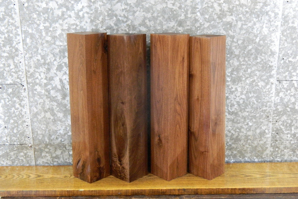 4- Kiln Dried Reclaimed Black Walnut 4x4/Turning Blocks/Blanks 9466