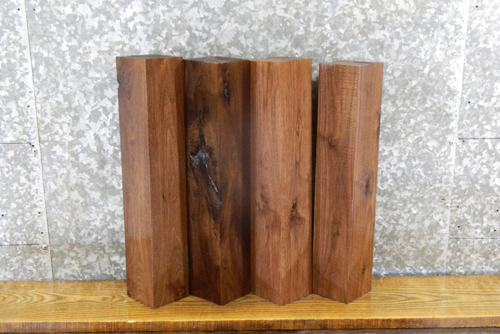 4- Kiln Dried Reclaimed Black Walnut 4x4/Turning Blocks/Blanks 9466