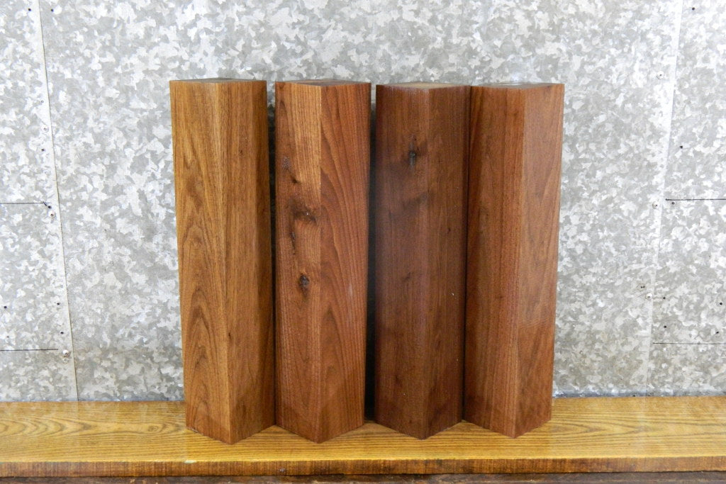 4- Rustic Kiln Dried Black Walnut 4x4/Turning Blocks/Blanks 9467