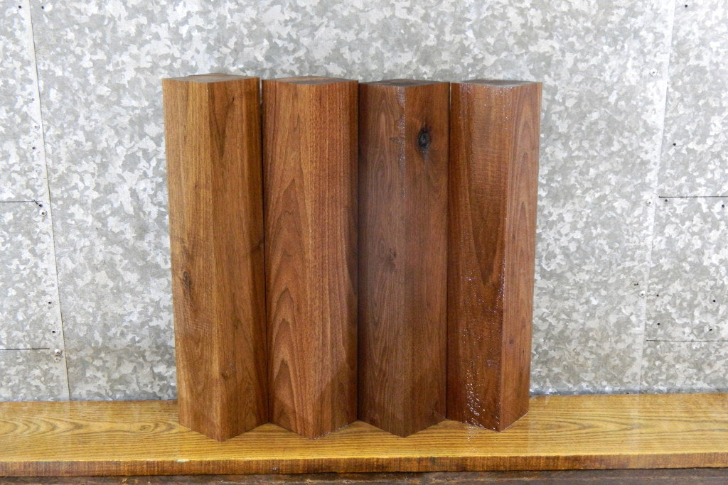 4- Rustic Kiln Dried Black Walnut 4x4/Turning Blocks/Blanks 9467