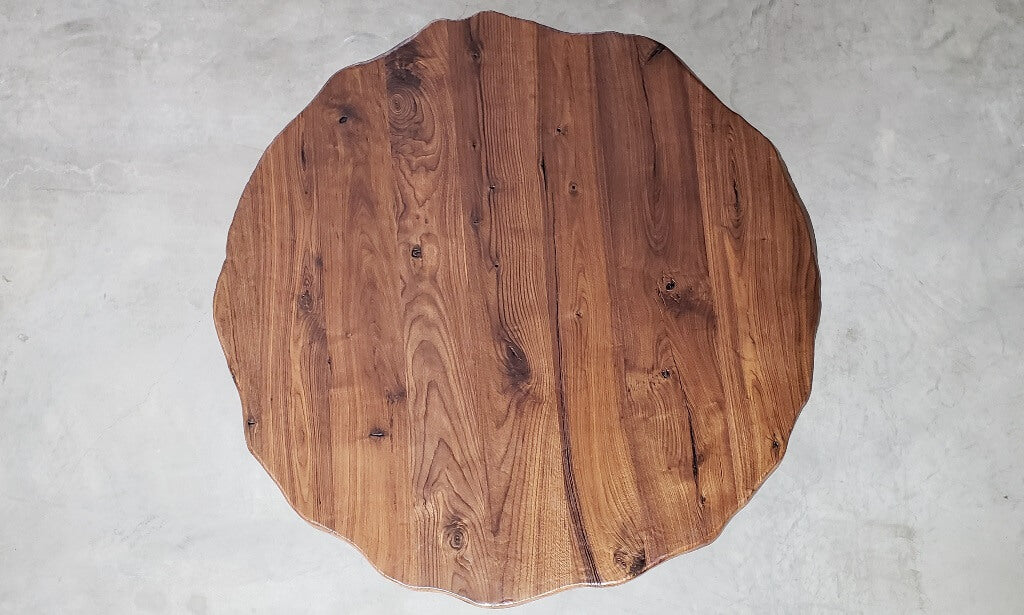 1 1/2" Thick Solid Wood Custom Round Table Top  - 18" to 60"